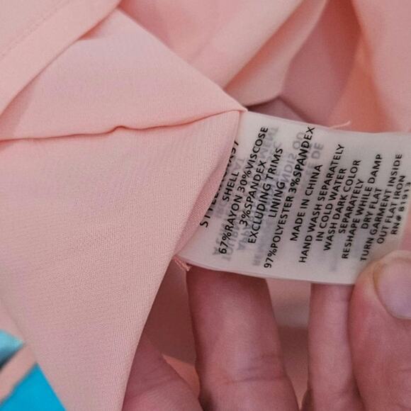 Tracy Reeses X Anthropologie Womens Midi Dress Pleated Watercolor Preppy Size 6 - Picture 6 of 7